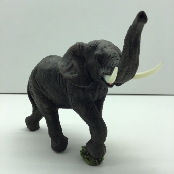 olifant polystone grijs 35x25